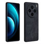For vivo X100s AZNS 3D Embossed Skin Feel Phone Case(Black)