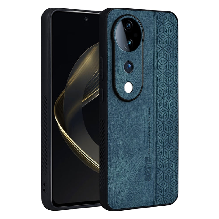 For vivo S19 Pro AZNS 3D Embossed Skin Feel Phone Case(Dark Green)
