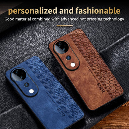 For vivo S19 Pro AZNS 3D Embossed Skin Feel Phone Case(Dark Green)