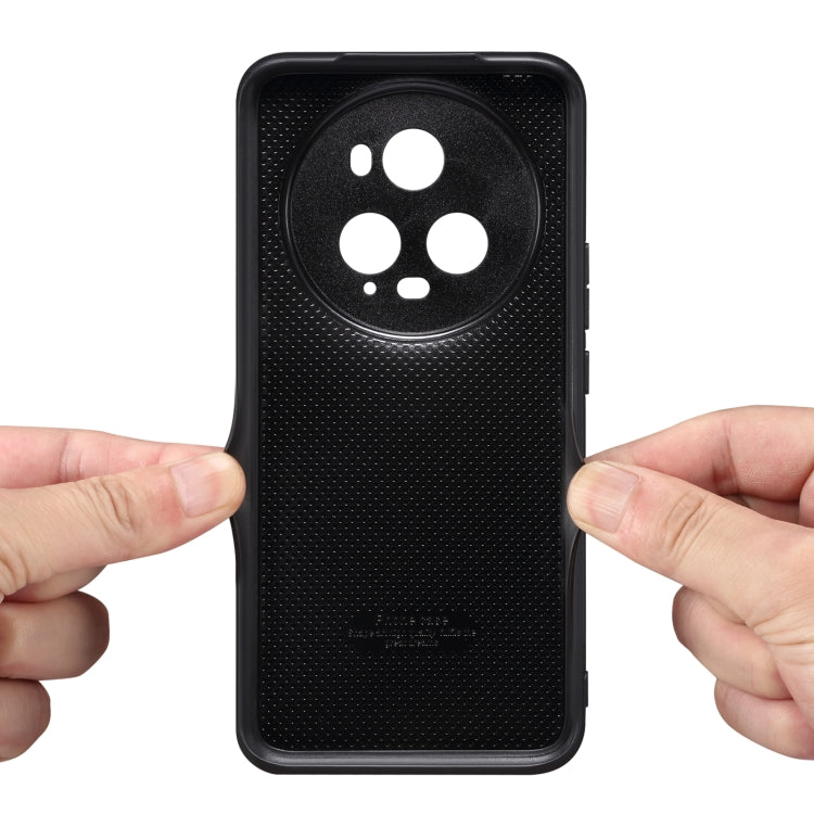 Pour Honor Magic5 Ultimate Denior Étui de téléphone avec fente pour cartes en cuir PU (Gris)