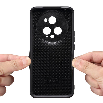 Pour Honor Magic5 Ultimate Denior Étui de téléphone avec fente pour cartes en cuir PU (Gris)
