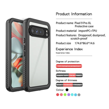For Google Pixel 9 Pro XL RedPepper Shockproof IP68 Waterproof PC + TPU Protective Case(Black)
