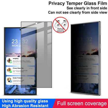 For Samsung Galaxy S24 Ultra 5G imak HD Full Screen Anti-spy Tempered Glass Protective Film
