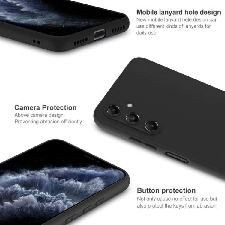For Samsung Galaxy A05s IMAK UC-3 Series Shockproof Frosted TPU Phone Case(Black)