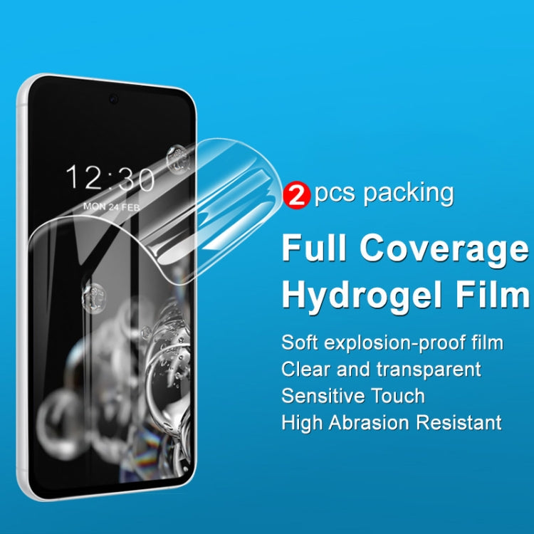 For Samsung Galaxy S24 5G 2pcs imak Curved Full Screen Hydrogel Film Protector