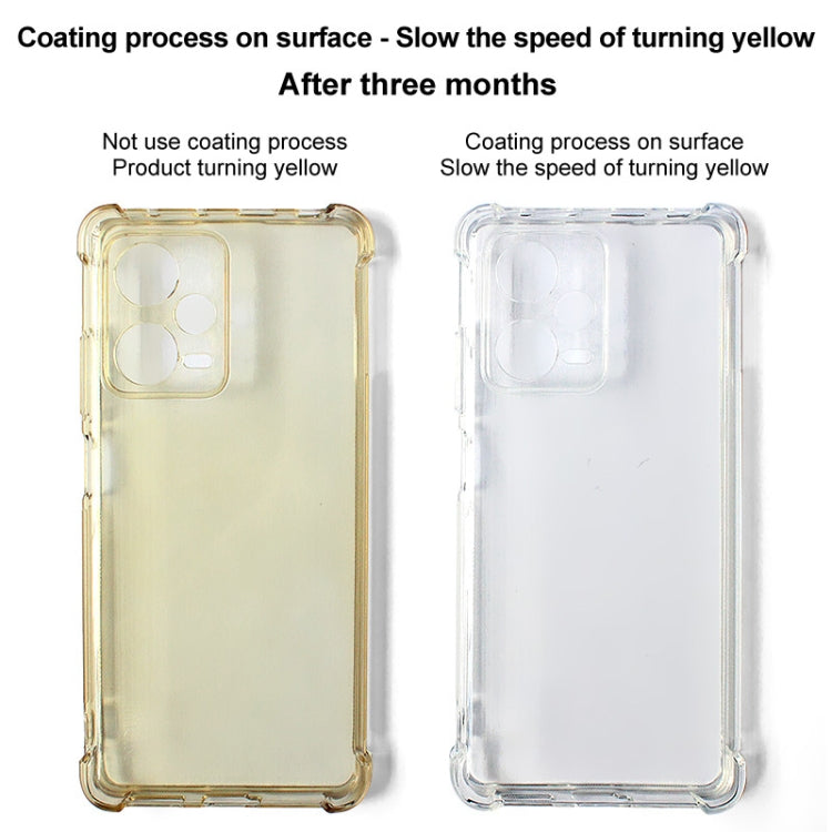 For Google Pixel 8a imak Shockproof Airbag TPU Phone Case(Transparent Black)