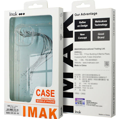 For Google Pixel 8a imak Shockproof Airbag TPU Phone Case(Transparent Black)