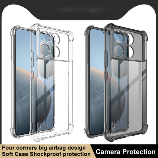 Pour Xiaomi Redmi K70 5G/K70 Pro 5G Coque de téléphone antichoc en TPU avec coussin d'air imak (Transparent)