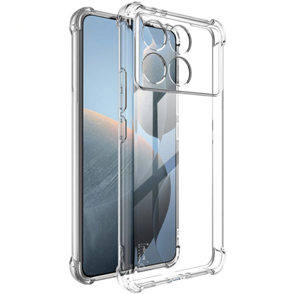 Pour Xiaomi Redmi K70 5G/K70 Pro 5G Coque de téléphone antichoc en TPU avec coussin d'air imak (Transparent)