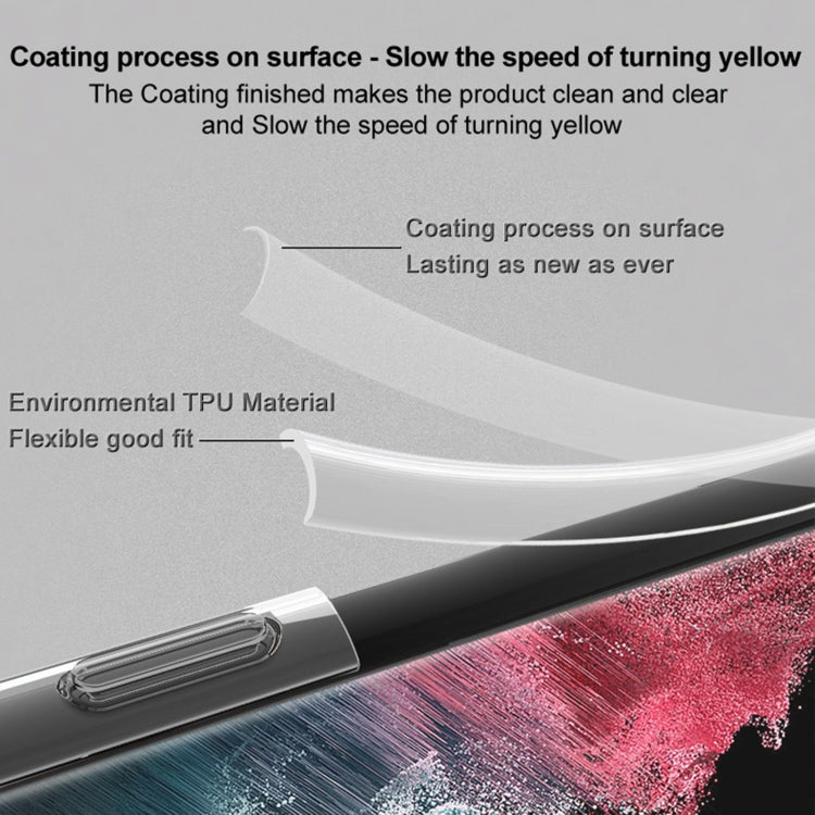 Pour Xiaomi Redmi Note 13 Pro 4G Global Coque de téléphone TPU antichoc imak Airbag (Noir Transparent)