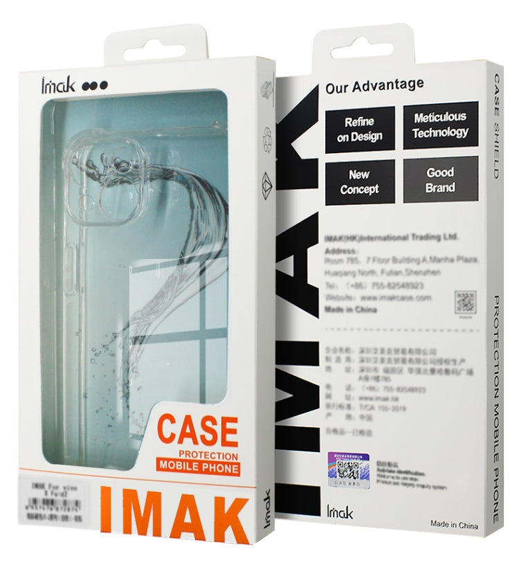 Pour Xiaomi Redmi Note 13 Pro 4G Global Coque de téléphone TPU antichoc imak Airbag (Noir Transparent)