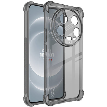 Pour Xiaomi 14 Ultra 5G, coque de téléphone en TPU antichoc imak Airbag (noir transparent)