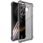 For Xiaomi Redmi Turbo 3 5G imak Shockproof Airbag TPU Phone Case(Transparent Black)