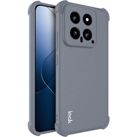 For Xiaomi 14 5G imak Shockproof Airbag TPU Phone Case(Matte Grey)