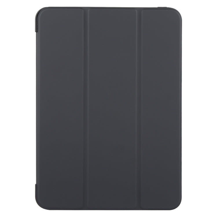 For iPad Air 13 2026 / 2025 / 2024 GEBEI 3-folding Holder Shockproof Flip Leather Tablet Case(Black)