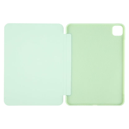 For iPad Air 13 2026 / 2025 / 2024 GEBEI 3-folding Holder Shockproof Flip Leather Tablet Case(Green)