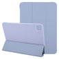 For iPad Pro 13 2025 / 2024 GEBEI 3-folding Holder Shockproof Flip Leather Tablet Case(Light Purple)