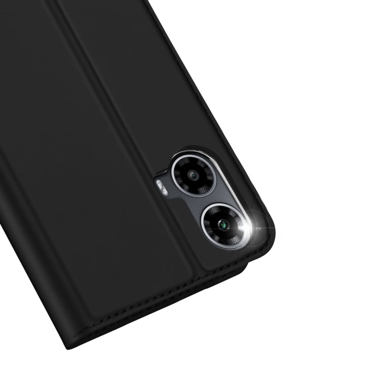 For Motorola Moto G34 DUX DUCIS Skin Pro Series Flip Leather Phone Case(Black)