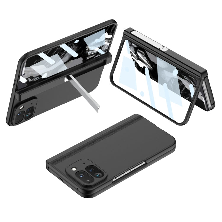 Pour Google Pixel 9 Pro Fold GKK Étui de téléphone à couverture complète avec charnière intégrée et support (noir)