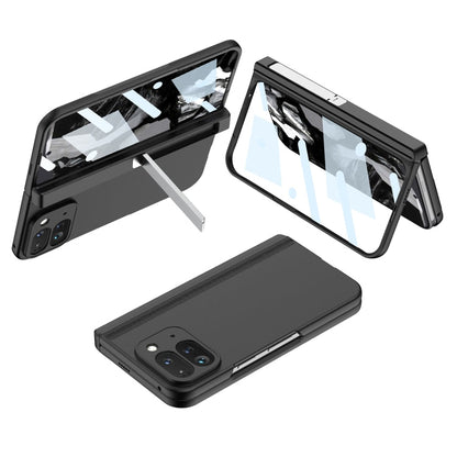 Pour Google Pixel 9 Pro Fold GKK Étui de téléphone à couverture complète avec charnière intégrée et support (noir)