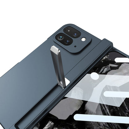 Pour Google Pixel 9 Pro Fold GKK Étui de téléphone à couverture complète avec charnière intégrée et support (noir)