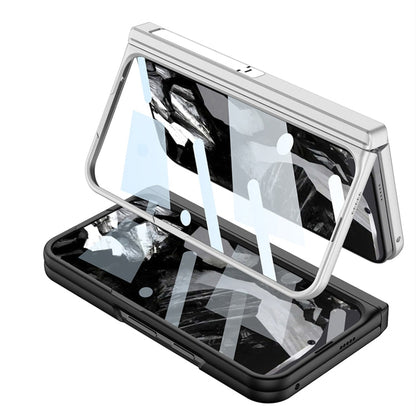 Pour Google Pixel 9 Pro Fold GKK Étui de téléphone à couverture complète avec charnière intégrée et support (noir)