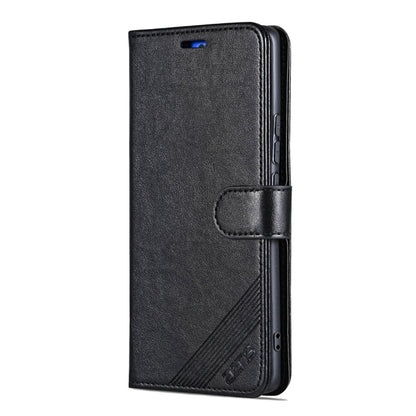 For Honor 100 Pro AZNS Sheepskin Texture Flip Leather Phone Case(Black)