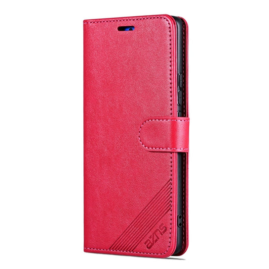 For Honor 100 Pro AZNS Sheepskin Texture Flip Leather Phone Case(Red)
