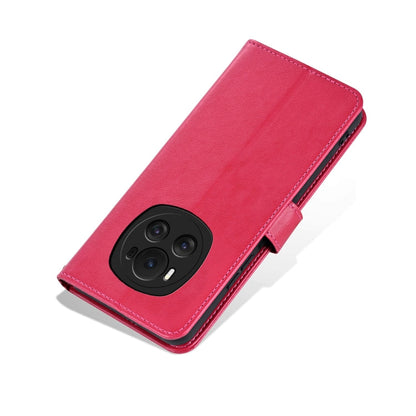 For Honor Magic6 AZNS Sheepskin Texture Flip Leather Phone Case(Red)