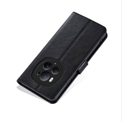 For Honor Magic6 Pro AZNS Sheepskin Texture Flip Leather Phone Case(Black)