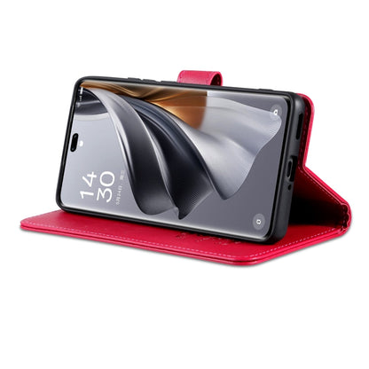 For Honor X60i AZNS Sheepskin Texture Flip Leather Phone Case(Red)