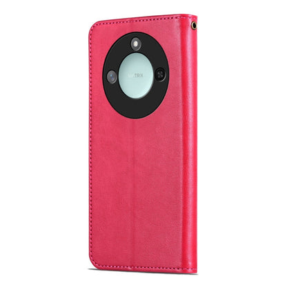 For Honor X60 AZNS Sheepskin Texture Flip Leather Phone Case(Red)