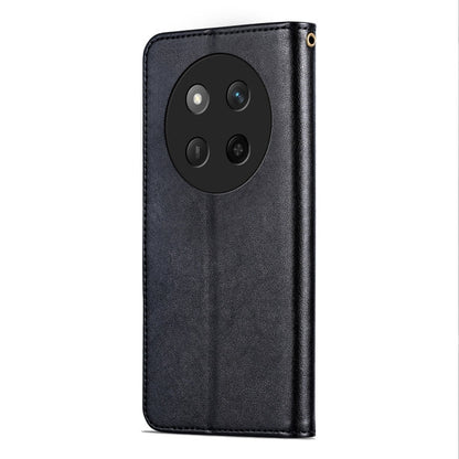 For Honor X60 Pro AZNS Sheepskin Texture Flip Leather Phone Case(Black)