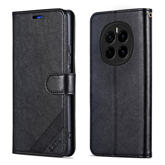 Pour étui de téléphone en cuir rabattable For Honor Magic7 AZNS texture peau de mouton (noir)