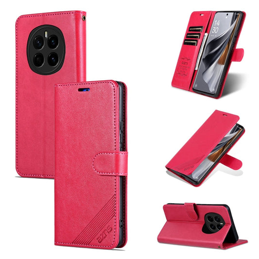 Pour étui de téléphone en cuir rabattable For Honor Magic7 AZNS texture peau de mouton (rouge)