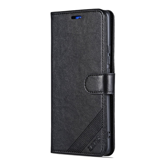 For Honor 300 AZNS Sheepskin Texture Flip Leather Phone Case(Black)