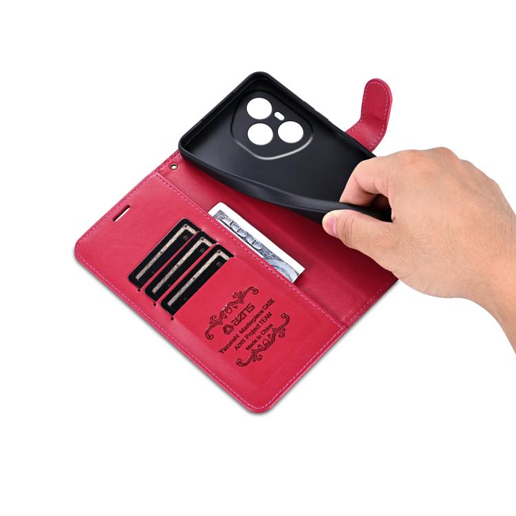 For Honor 400 Pro Global 160.8mm AZNS Sheepskin Texture Flip Leather Phone Case(Red)