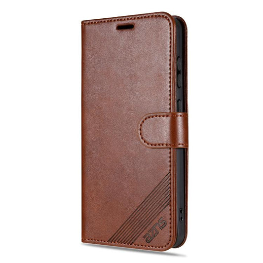 For Honor 400 Pro Global 160.8mm AZNS Sheepskin Texture Flip Leather Phone Case(Brown)