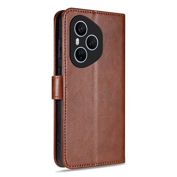For Honor 400 Pro Global 160.8mm AZNS Sheepskin Texture Flip Leather Phone Case(Brown)