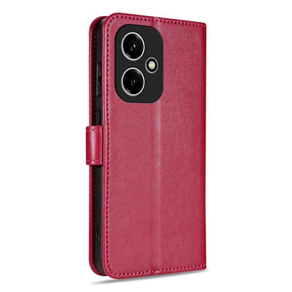 Pour Honor 400 Global 156,5mm AZNS Étui portefeuille en cuir texturé peau de mouton (rouge)