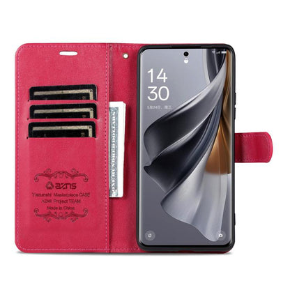 Pour Honor 400 Global 156,5mm AZNS Étui portefeuille en cuir texturé peau de mouton (rouge)
