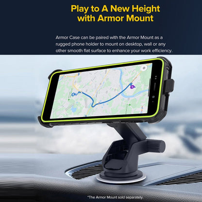 For Ulefone Armor X12 Pro Ulefone Back Clip Phone Case with Carabiner(Black)