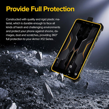 For Ulefone Armor X12 Pro Ulefone Back Clip Phone Case with Carabiner(Black)