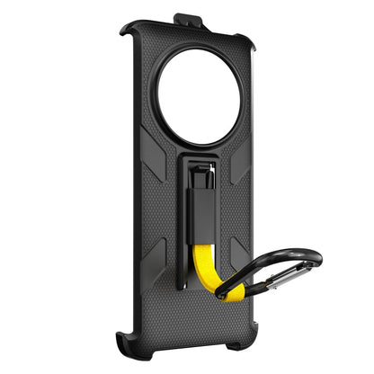 For Ulefone Armor 23 Ultra Ulefone Back Clip Phone Case with Carabiner(Black)