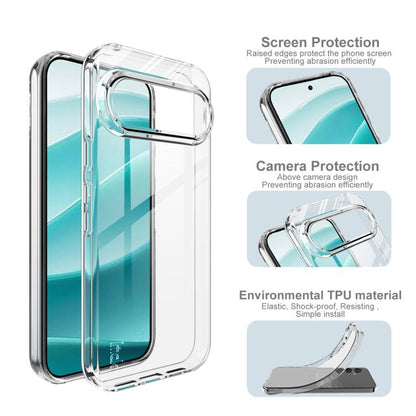 Pour Google Pixel 10 / Pixel 10 Pro Coque de téléphone en TPU antichoc transparente de la série IMAK UX-10 (Transparent)