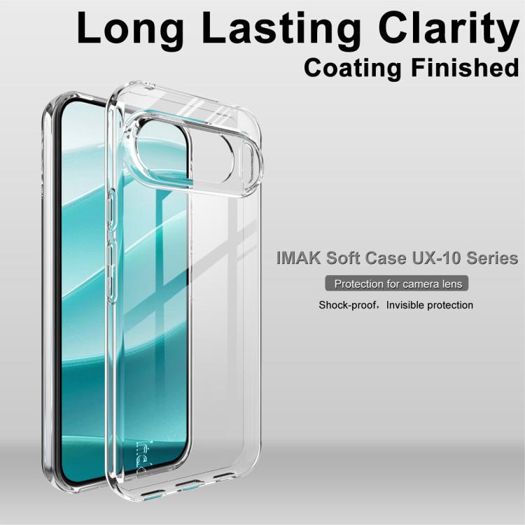 For Google Pixel 10 Pro XL IMAK UX-10 Series Transparent Shockproof TPU Phone Case(Transparent)
