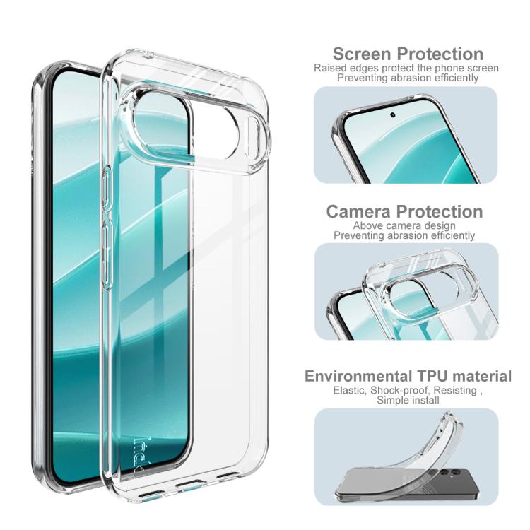 For Google Pixel 10 Pro XL IMAK UX-10 Series Transparent Shockproof TPU Phone Case(Transparent)