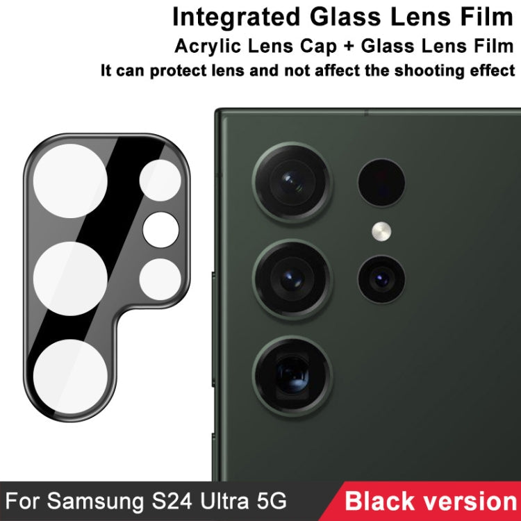 Pour Samsung Galaxy S24 Ultra 5G imak Film en Verre Intégré pour Lentille Haute Définition Version Noire
