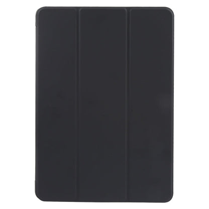 For Huawei MatePad SE 11 GEBEI 3-folding Holder Shockproof Flip Leather Tablet Case(Black)