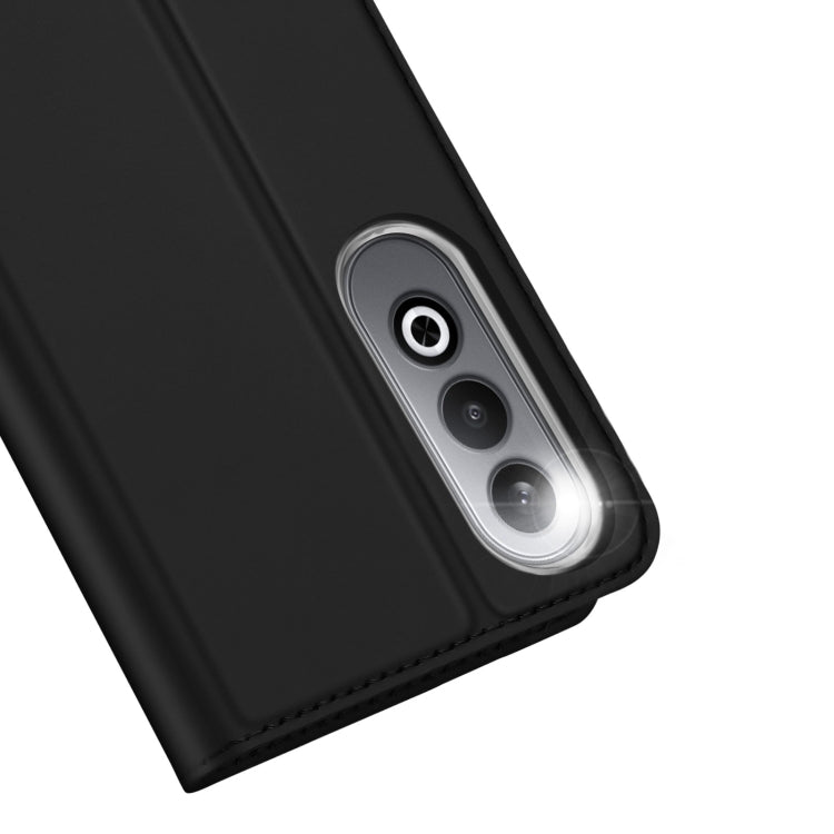 For OnePlus Nord CE4 / OPPO K12 DUX DUCIS Skin Pro Series Horizontal Flip Phone Leather Case(Black)